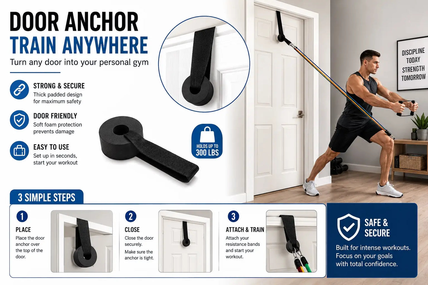 Premium Resistance Bands Set – Full Body Home Workout Kit
