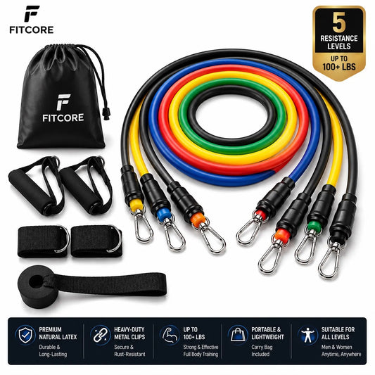 Premium Resistance Bands Set – Full Body Home Workout Kit